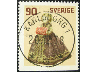Sweden. Facit 1064 used , 1978 Old Toys 90 öre Doll. EXCELLENT cancellation KARLSBORG 1 …