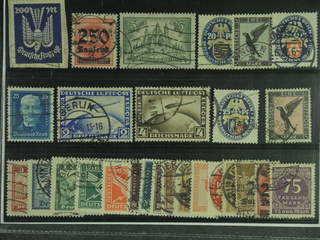 Germany Reich. Used 1923–29. All different, e.g. Mi 267, 294, 367, 377, 383, 400, 405, …
