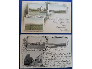 Sweden. Picture postcards, lot GRUSS AUS. BD-COUNTY. Boden. Two different used cards. …