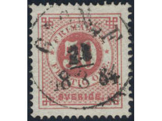 Sweden, Sverige, Sverige, Sverige. Facit 36 used, 50 öre red. Superb cancellation GAGNEF …