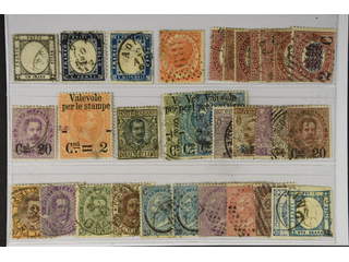Italy. Used 1861–1920. All different, e.g. Mi 3, 10, 14, 22, 29-36, 57, 65, 99. Mostly …