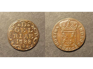Netherlands Gelderland 1 duit 1788, AU