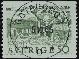 Sweden. Facit 552 used , 1963 Notable Buildingds 50 öre olive-green. EXCELLENT …