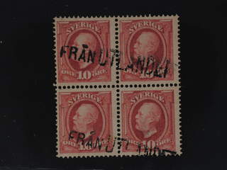 Sweden. Facit 54. FINLAND. Finnish single line cancellation FRÅN UTLANDET on 10 öre …