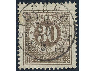 Sweden, Sverige, Sverige, Sverige. Facit 35c used, 30 öre olivish brown. Superb …