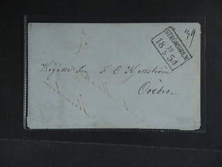 Sweden. U county. STRÖMSHOLM 19.5.1854, rectangular postmark. Cover sent to Örebro. …
