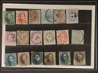 Belgium. Used 1863–. All different, e.g. Mi 10C, 21-22, 33, 46. Mostly good quality. Mi …