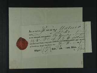 Sweden. Postal document. Unnumbered, early receipt for open registered mail, regarding a …