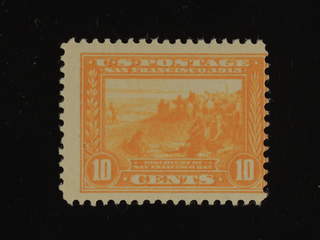U.S.A. Michel 206Aa ★★ , 1913 Panamerica Pacific exhibition 10c yellow orange perf 12. …
