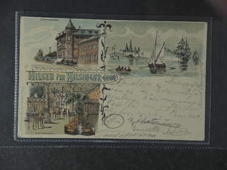 Denmark. PostcardGruss Aus. Helsingør, "Hilsen fra", used card sent from Sweden to …