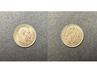 Storbritannien Edward VII (1901-1910) 3 pence 1908, UNC