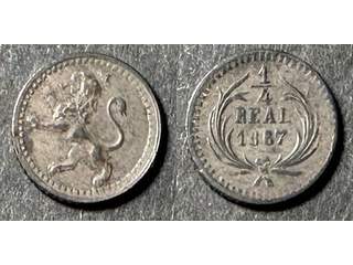 Guatemala 1/4 real 1867, AU