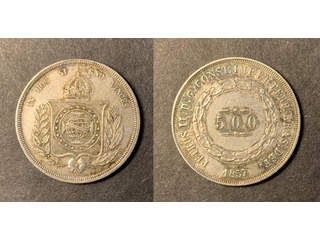 Brasilien Pedro II (1831-1889) 500 reis 1857, AU tonad