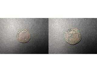 Spanska Nederländerna Brabant Albert and Isabella (1598-21) 1 liard 1610, VF
