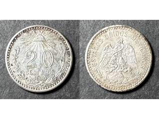 Mexiko 20 centavos 1913, AU/UNC