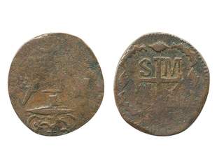 Coins, Colombia, Santa Marta. KM B-4, 1/4 real 1820. 3.81 g. Weakly struck. Calico 1668. …