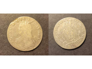 France Louis XV (1715-1774) 1 ecu 1727 Aix, F plantsfel