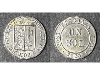 Schweiz - Geneve 1 sol 1833, UNC