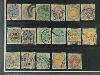 Denmark. Used 1870–1912. All different, e.g. F 30, 34-37, 44, 47-48, 50, 52, and 68. …