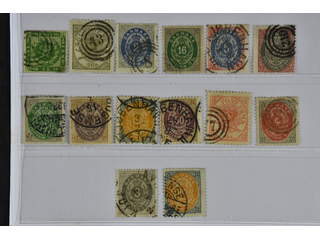 Denmark. Used 1858–1905. All different, e.g. F 8, 15, 20-21, 24, 30, 34-37, 44. Mostly …
