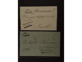 Sweden. D county. NYKÖPING FR.BR. General mail. Two covers, of which one is sent to …