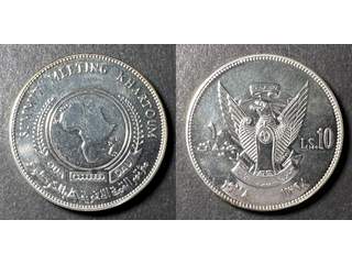 Sudan 10 pounds 1978, PROOF/UNC