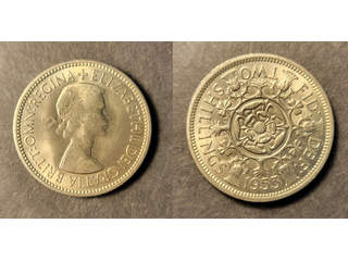 Great Britain Queen Elizabeth (1952-) 2 shillings 1953, UNC