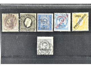 Portugal. Used 1880–1893. All different, e.g. Mi 53, 61C, 77y, 91-92. Mostly good …