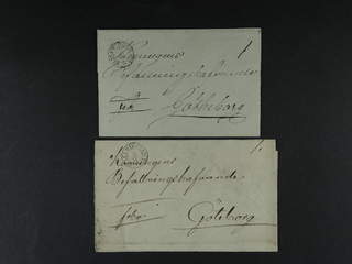 Sweden. R county. MARIESTAD 1830–1832, arc postmark. Type 1 on eight covers sent …