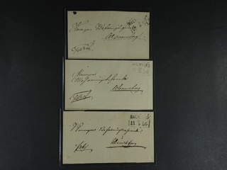 Sweden. N county. HALMSTAD, rectangular postmark. Type 3–4 on three covers sent during …