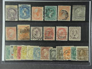 Canada. Used 1860-1922. All different, e.g. Nova Scotia Mi 6-7, Canada Mi 10, 19-20, 24, …