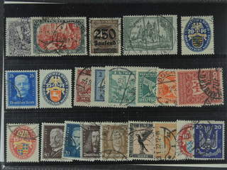 Germany Reich. Used 1915–37. All different, e.g. Mi 294, 367, 377, 405, 428, souv.sheet …