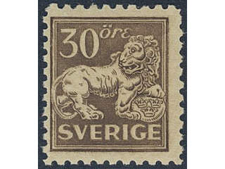 Sweden. Facit 148C ★★, 30 öre brown perf 9¾ on four sides. SEK 800