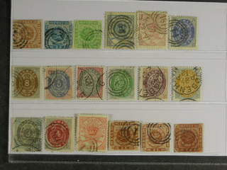 Denmark. Used 1851–1895. All different, e.g. F 2-3, 5, 11-12, 20, 23, 30, 34-37. Mostly …