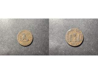 Gibraltar 2 quartos 1810, VF stort ar