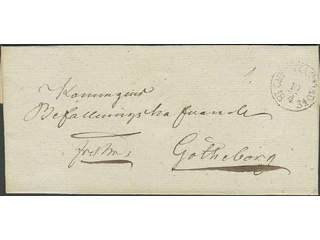 Sweden. L county. CHRISTIANSTAD 10.4.1831, arc postmark. Type 1 on cover sent to …