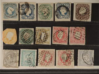 Portugal. Used 1853–1892. All different, e.g. Mi 2, 6, 7, 10, 12 I, 13 (cut into …
