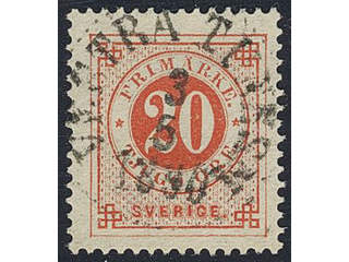 Sweden. Facit 46, P county. VESTRA TUNHEM 3.5.1890.