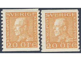 Sweden. Facit 181a ★★ , Two very fine copies. (2). SEK 900