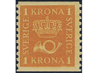 Sweden. Facit 168 ★★ , 1 Krona orange.