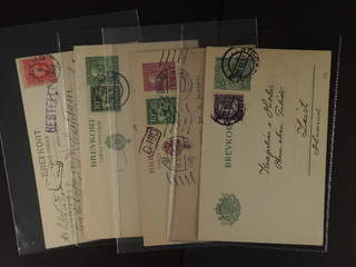 Sweden. Collection covers Oscar–coil stamps. Ten postcards sent to the Netherlands, all …