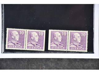 Sweden. Facit 269BC/CB ★★, 1939 Gustaf V small numerals 10 öre. Two superb centered …