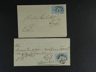 Sweden. Official Facit Tj5 , 12 öre on four covers sent from HESLLEHOLM and WALLÅKRA, …