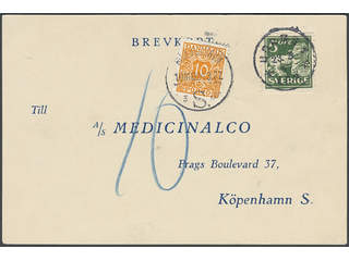 Sweden. Facit 143A cover , 5 öre with EXCELLENT cancellation BORÅS 23.3.37, on …