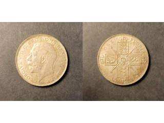 Storbritannien George V (1910-1936) 1 florin 1923, AU/UNC