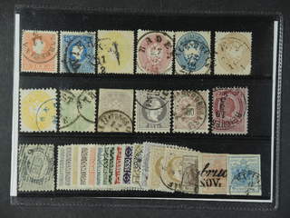 Austria. Used 1850–1910. All different, e.g. Mi 13 I, 15 I, 18, 26-3140 IA, 49, 62, 68, …