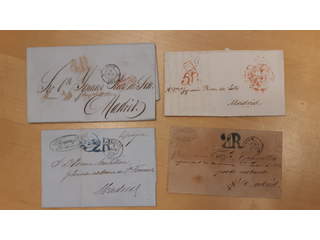 France. Lot prephilately förfilateli. Four covers sent from either Bodreaux, Paris or …