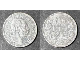 Ungern Franz Joseph I (1848-1916) 1 korona 1912, UNC