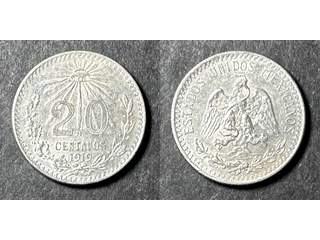 Mexiko 20 centavos 1919, AU