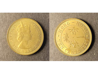 Hong Kong Queen Elizabeth II (1952-1997) 10 cents 1959 H, UNC